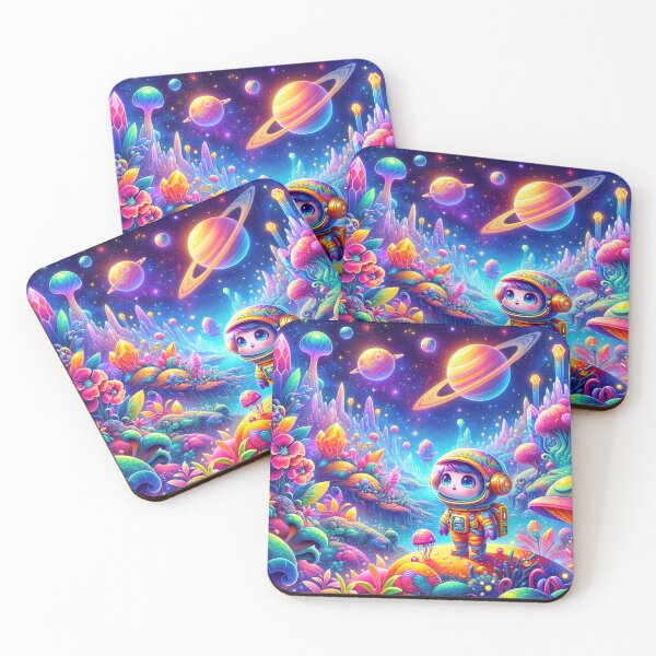 Item preview, Vibrant Astronaut on Alien Planet designed and sold by FIYARO.