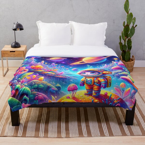 Item preview, Vibrant Astronaut on Alien Planet designed and sold by FIYARO.