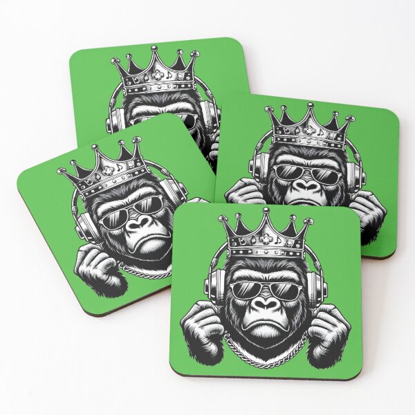 Item preview, Cute Cool Gorilla Listening to Music designed and sold by PuFFYTiC.