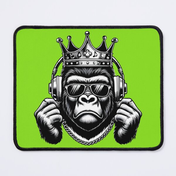 Item preview, Cute Cool Gorilla Listening to Music designed and sold by PuFFYTiC.