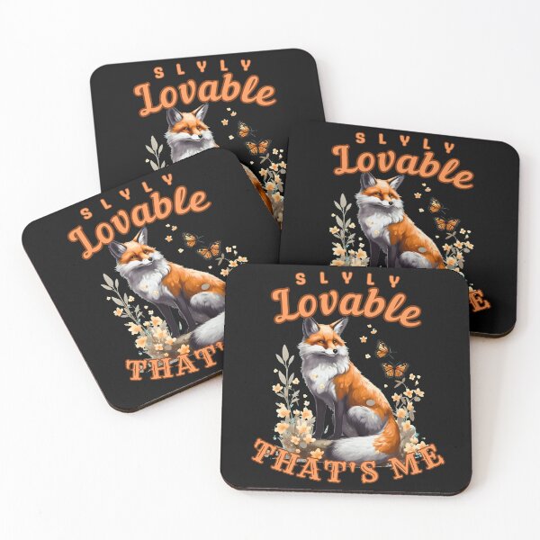 Item preview, Slyly Lovable, That's Me. fox watercolor designed and sold by FoxVibes.