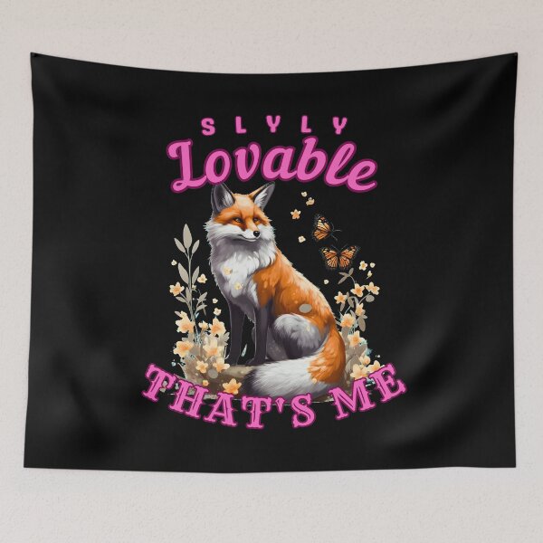 Item preview, Slyly Lovable, That's Me. fox foxes designed and sold by FoxVibes.