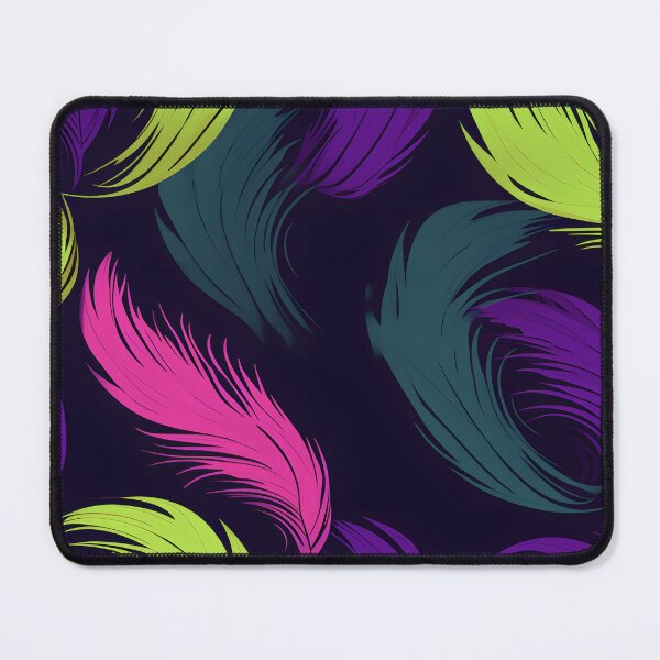 Item preview, Neon Plumes on Midnight designed and sold by inkArtistryfine.