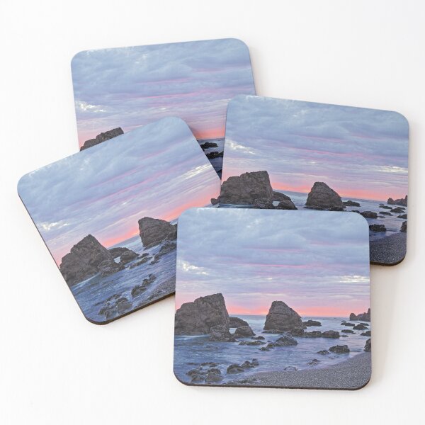 Item preview, Blue Hour Sky over Rocky Carmet Beach designed and sold by outdoorstudio.