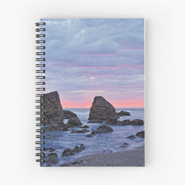Item preview, Blue Hour Sky over Rocky Carmet Beach designed and sold by outdoorstudio.