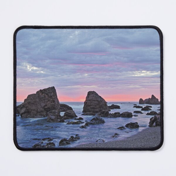 Item preview, Blue Hour Sky over Rocky Carmet Beach designed and sold by outdoorstudio.