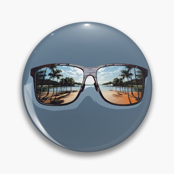 Item preview, Brown Square Sunglasses Tropical Beach Escape Adventure Eyewear designed and sold by meganohm.