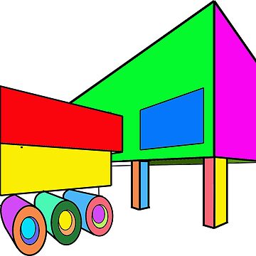 Artwork thumbnail, Mars House Abstract by Square Root of Squid