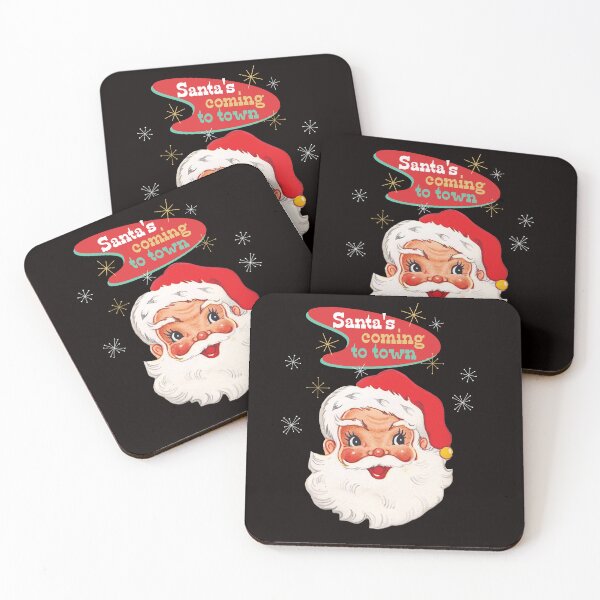Item preview, Santa's Coming to Town Retro Santa Face designed and sold by BeansHotTees.