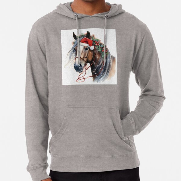 Item preview, holiday watercolor christmas horse print designed and sold by dcrc.