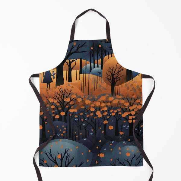 Item preview, Twilight Harvest: Mystical Autumn Forest Illustration Pattern designed and sold by inkArtistryfine.