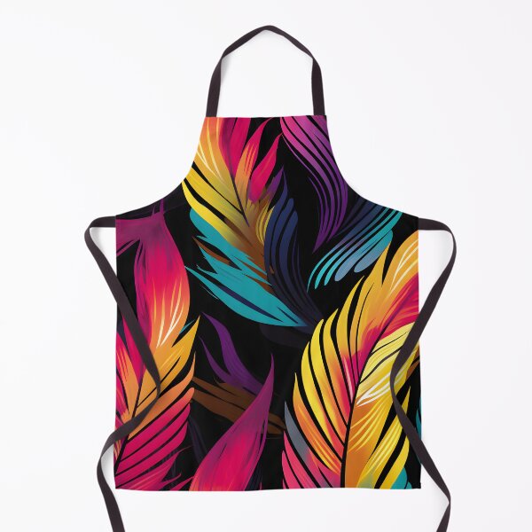 Item preview, Vibrant Spectrum: Tropical Feather Fantasy Seamless Pattern designed and sold by inkArtistryfine.