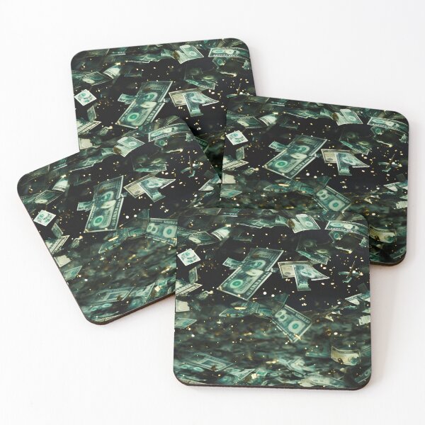 Item preview, Jade Confetti Rain: Surrealist Macro Masterpiece designed and sold by polonuim210.