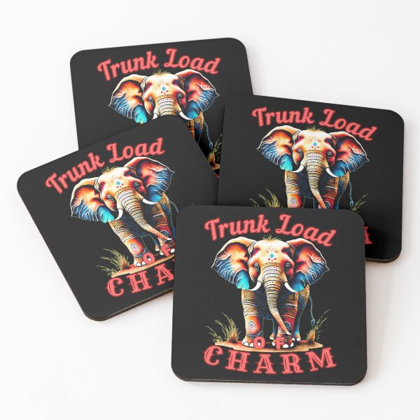 Item preview, Trunk Load of Charm. colorful elephant designed and sold by ElephantVibes.