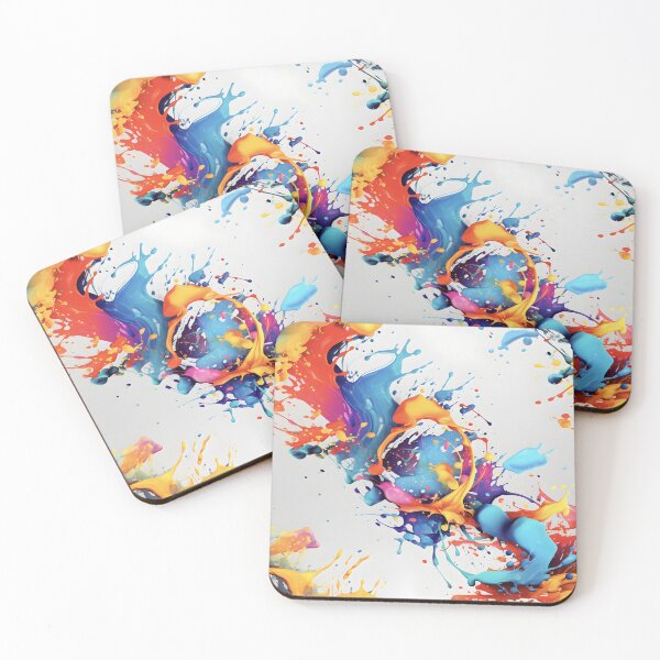 Item preview, Explosive Creativity: Dynamic Abstract Paint Splatter Artwork designed and sold by inkArtistryfine.