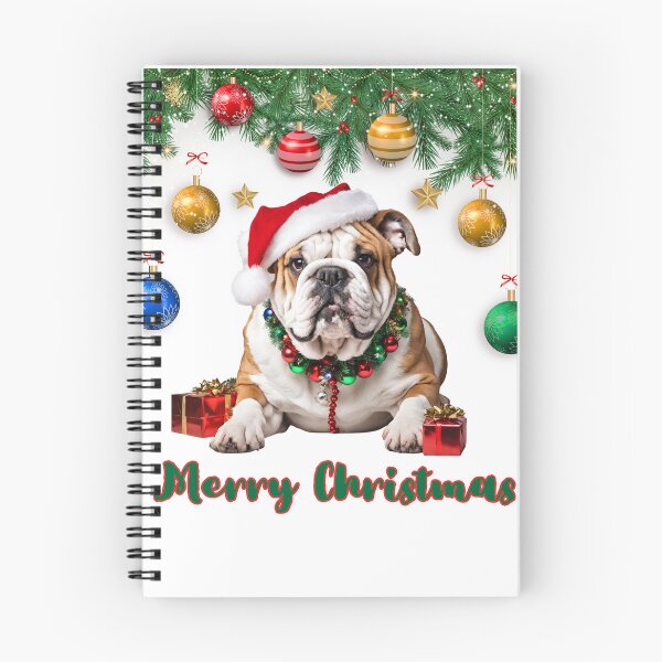 Item preview, A Santa English Bulldog Merry Christmas designed and sold by Fredster1966.