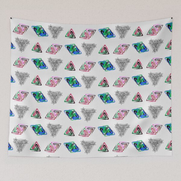 Item preview, Penrose triangles with crayons designed and sold by Shawlin Islam.