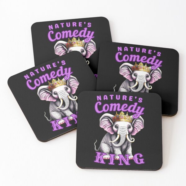 Item preview, Nature's Comedy King. elephant face designed and sold by ElephantVibes.