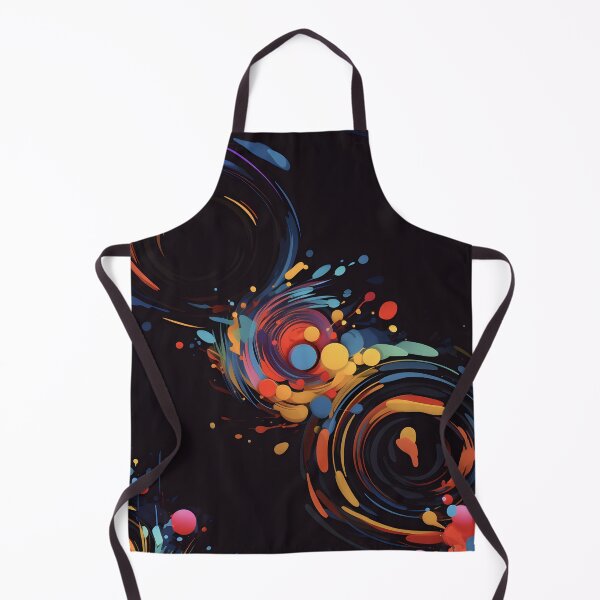 Item preview, Galactic Spin: Colorful Abstract Cosmic Swirl Art Print designed and sold by inkArtistryfine.