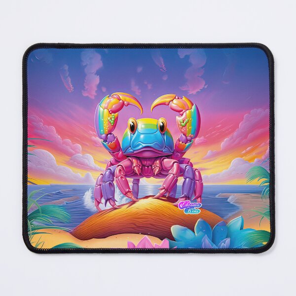Item preview, Whimsical Y2K Rainbow Crab Collection: Magical Shirts, Stickers, and More! designed and sold by ChromaKins.
