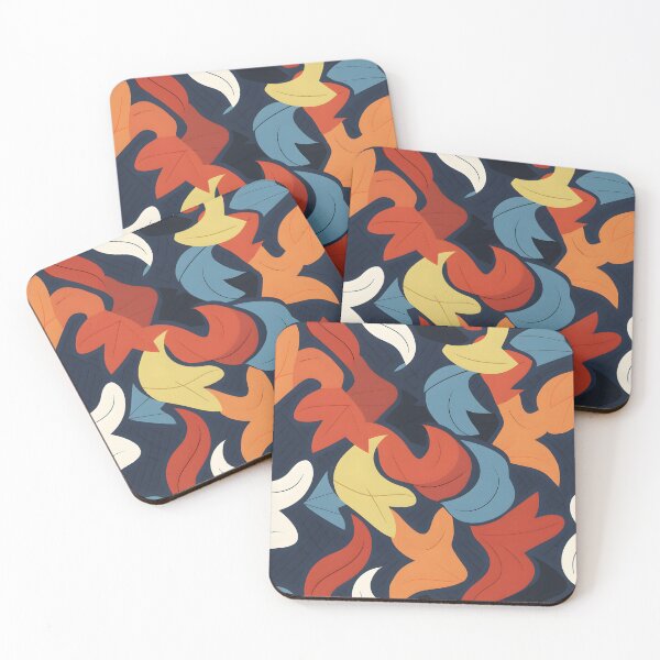 Item preview, Stylish Fall Leaves Retro Pattern Design designed and sold by inkArtistryfine.