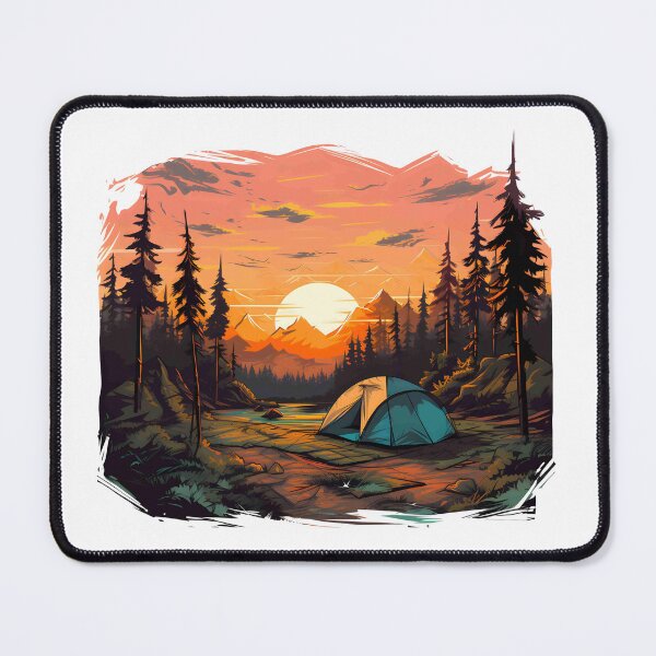 Item preview, camping on the river and mountain designed and sold by sbrstore.