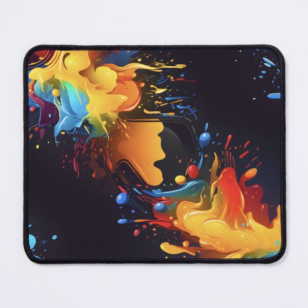 Item preview, Color Burst Vivid Abstract Swirls Dynamic Art Print designed and sold by inkArtistryfine.