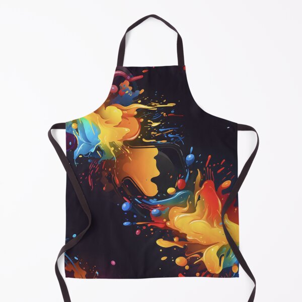 Item preview, Color Burst Vivid Abstract Swirls Dynamic Art Print designed and sold by inkArtistryfine.