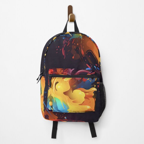 Item preview, Color Burst Vivid Abstract Swirls Dynamic Art Print designed and sold by inkArtistryfine.