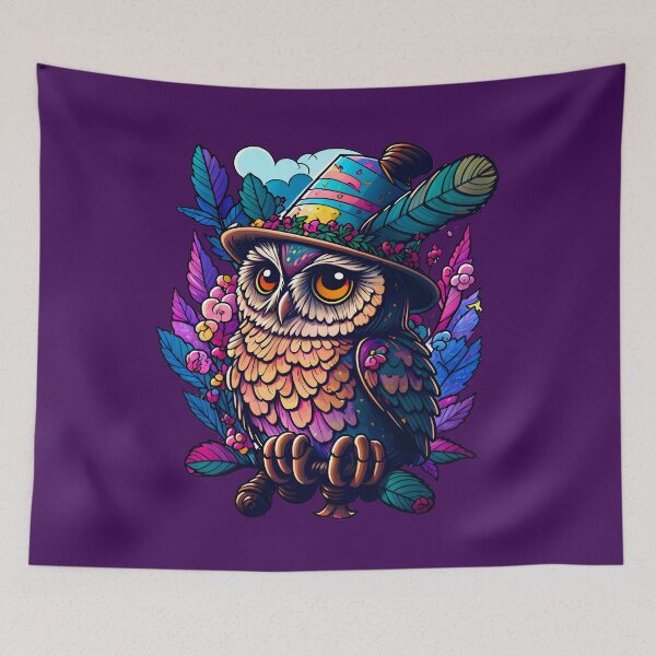 Item preview, Cute Little Owl with Hat designed and sold by Zeppy.
