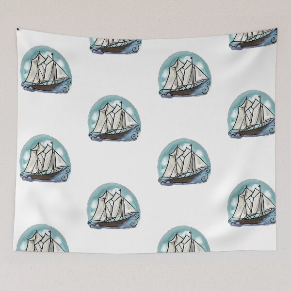 Item preview, Schooner Boat designed and sold by wizkidart.