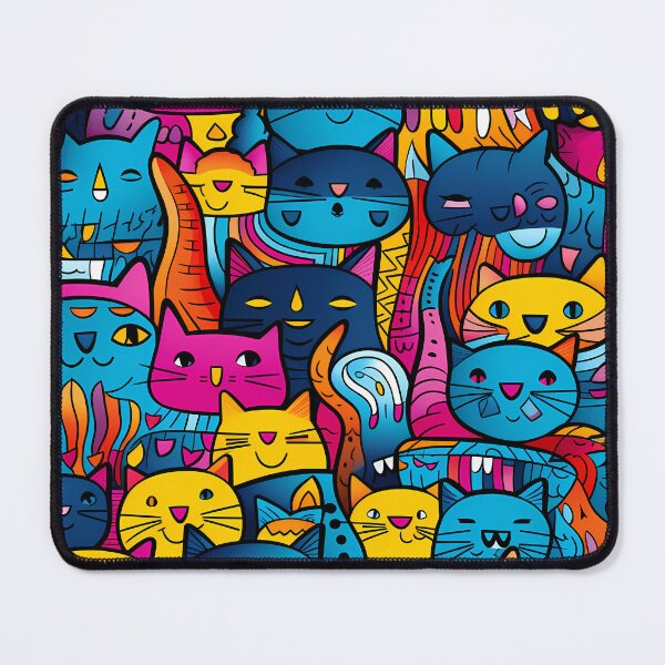 Item preview, Cute Cats Seamless Pattern designed and sold by HisoTorDesign.