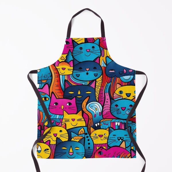 Item preview, Cute Cats Seamless Pattern designed and sold by HisoTorDesign.
