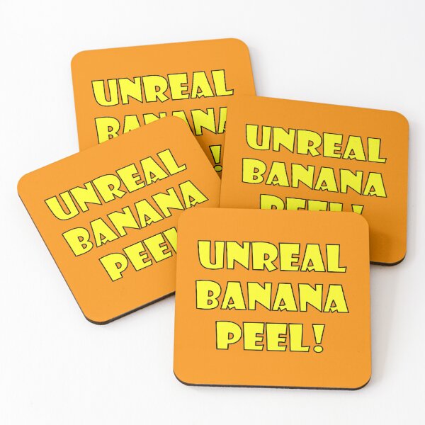 Item preview, UNREAL BANANA PEEL! Large Yellow Font, Black Trim designed and sold by AASparksDesigns.
