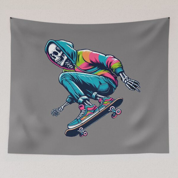 Item preview, Skeleton Skateboarding designed and sold by Myra365Art.