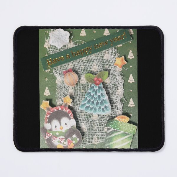 Item preview, Pengie’s Waiting for New Year ATC designed and sold by HandicraftAngel.