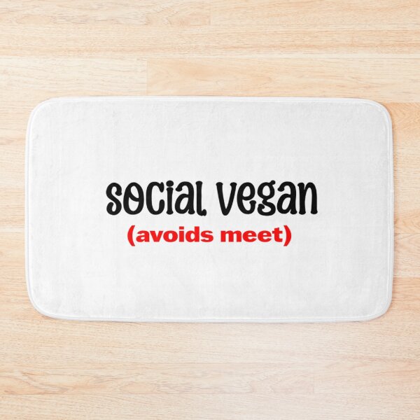 Artikelvorschau, Sozialer Veganer vermeidet Treffen entworfen und verkauft von Whimsical Prints.