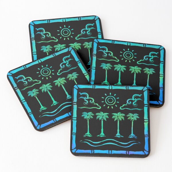 Item preview, Simple Tropical Beach with Palm Trees designed and sold by kspence66.