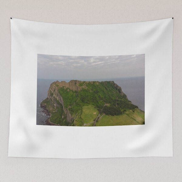 Item preview, "Korea, aerial photography, Jeju's Seongsan Sunrise Peak: Our Captivating Paradise" designed and sold by PHOTOANWORLD.