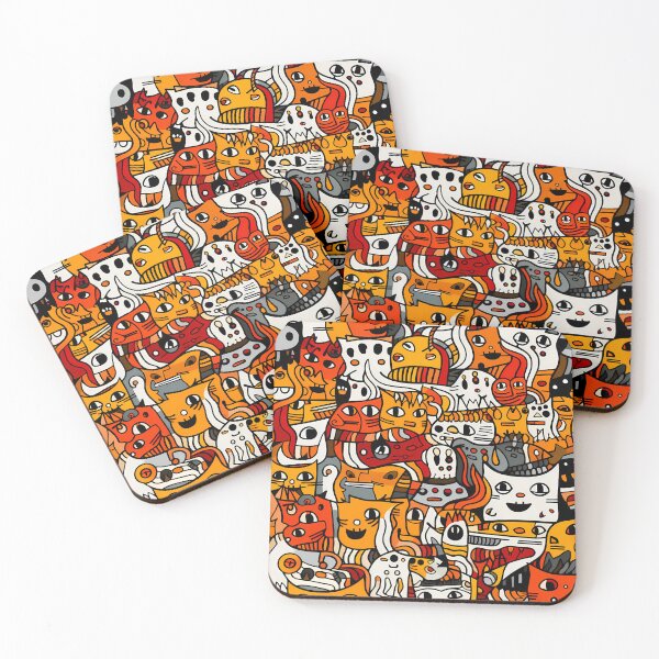 Item preview, Doodle Cats designed and sold by HisoTorDesign.