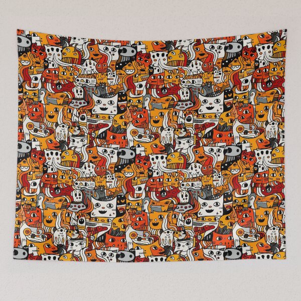 Item preview, Doodle Cats designed and sold by HisoTorDesign.