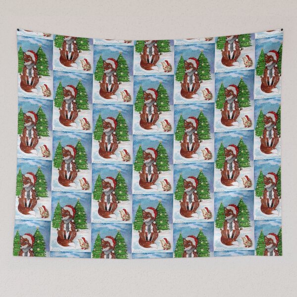 Item preview, Christmas fox designed and sold by Roselyn Snead.