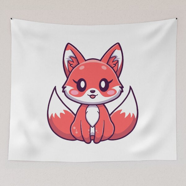 Artikelvorschau, Kawaii Rotfuchs entworfen und verkauft von GiftMonkey.