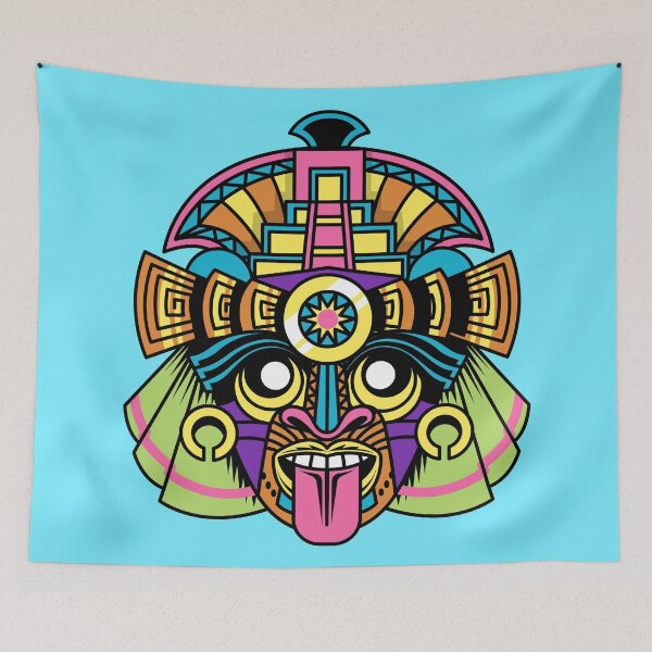 Item preview, Hawaii Tiki Mask Cartoon Vector Icon Illustration designed and sold by hjian8219.