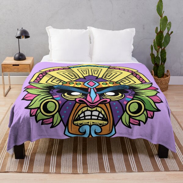 Item preview, Hawaii Tiki Mask Cartoon Vector Icon Illustration" designed and sold by hjian8219.