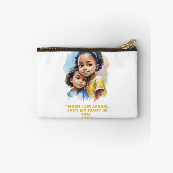 Item preview, "When I am afraid, I put my trust in you." Psalm 56:3 Adorable Brown Sisters designed and sold by EveryGoodGift.
