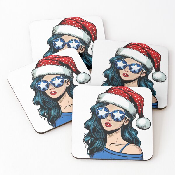 Artikelvorschau, Pop-Art-Weihnachtsmädchen entworfen und verkauft von AnetArtStore.