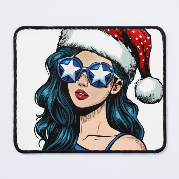 Item preview, Pop art Christmas girl designed and sold by AnetArtStore.