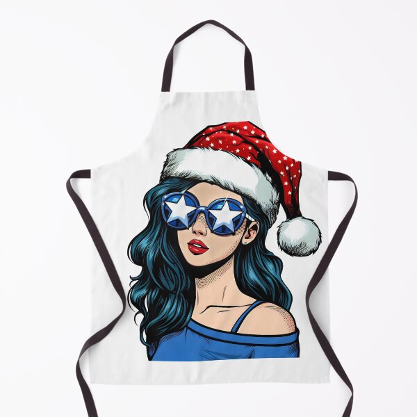 Item preview, Pop art Christmas girl designed and sold by AnetArtStore.