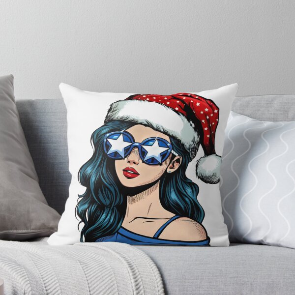 Item preview, Pop art Christmas girl designed and sold by AnetArtStore.